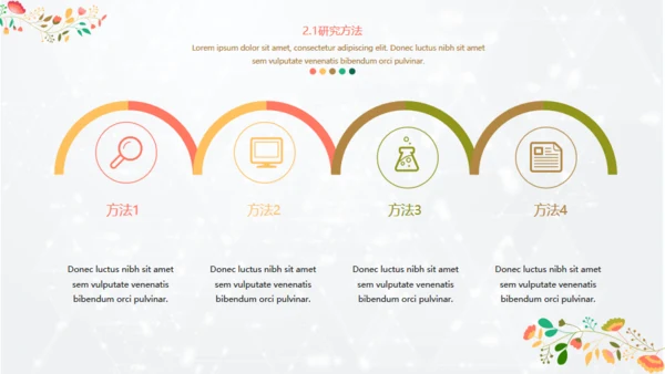 插画小清新毕业答辩通用PPT模板