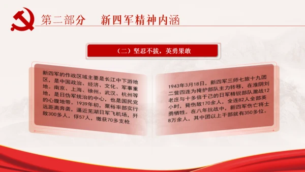 弘扬新四军精神通用PPT模板