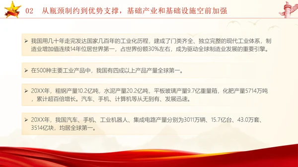 国庆节新中国史宣讲75年伟大成就党课ppt