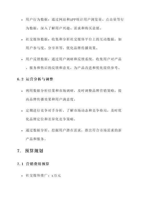 网红企业品牌营销策划方案