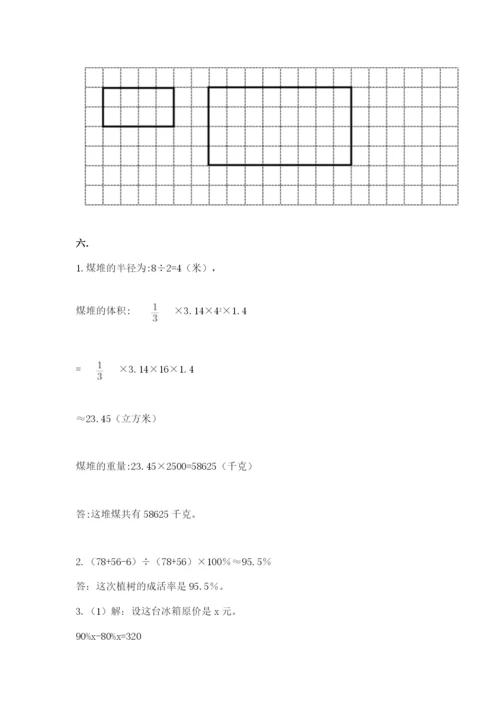 小学六年级数学摸底考试题【精练】.docx