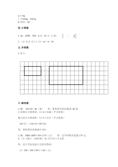 洛阳市小升初数学测试卷1套.docx