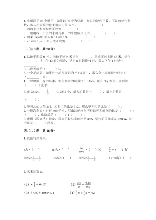 苏教版数学小升初模拟试卷最新.docx
