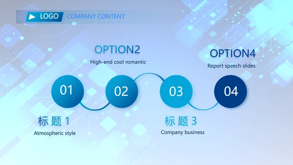蓝色科技感年终工作总结汇报动态PPT