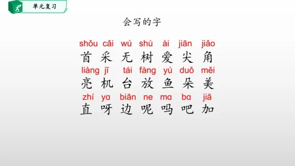 部编一年级语文下册第六单元知识清单