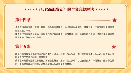 中华人民共和国反食品浪费法学习课件PPT党建