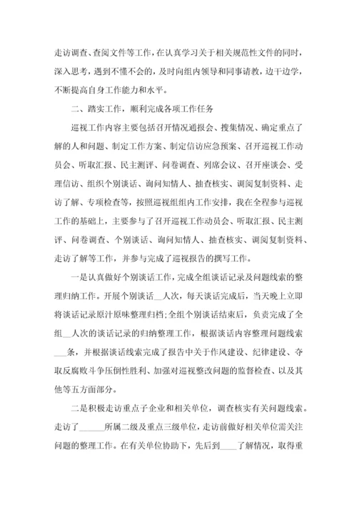 个人巡视工作心得体会范文五篇.docx