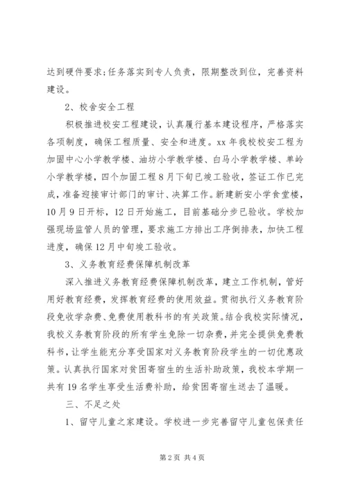 小学民生工程自查报告.docx