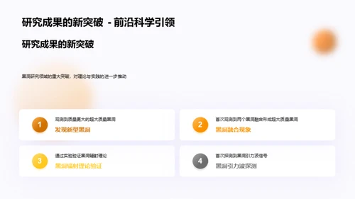 黑洞研究进展