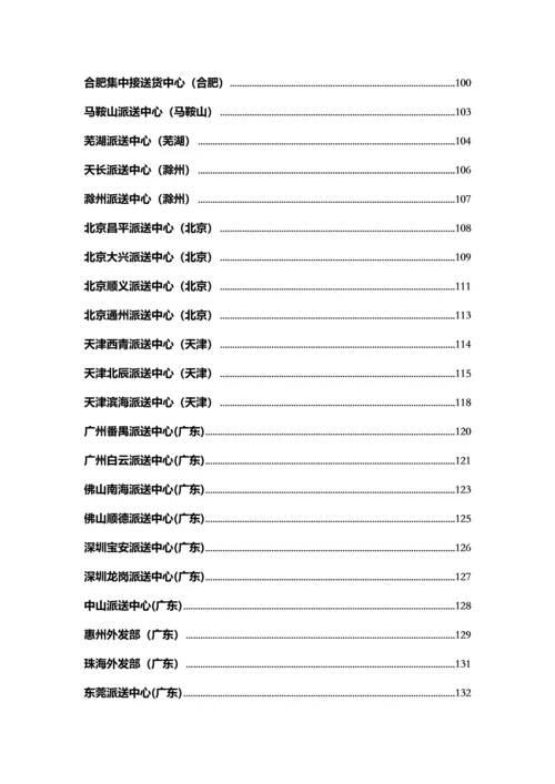 物流派送服务手册模板.docx