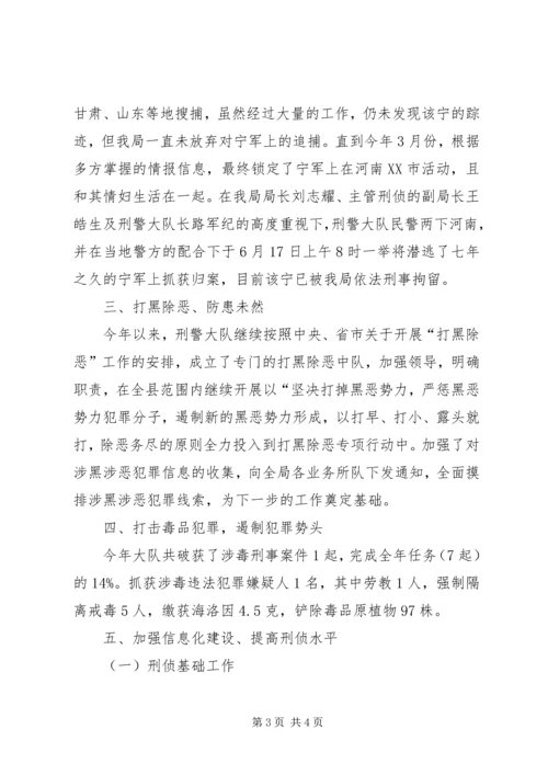 公安局刑警大队先进集体事迹材料.docx