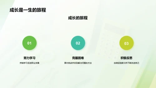 绿色商务现代培训师的开学第一课PPT模板