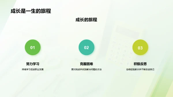 绿色商务现代培训师的开学第一课PPT模板