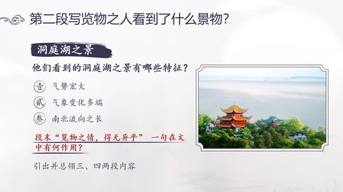 范仲淹《岳阳楼记》PPT模板
