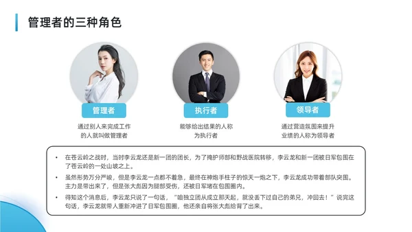 蓝色水彩简约商务可复制的领导力企业培训PPT团队