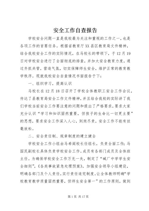 安全工作自查报告 (15).docx