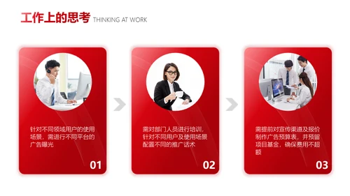 红色商务简约风企业年终总结工作汇报
