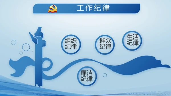 蓝色大气公安派出所PPT动态模板
