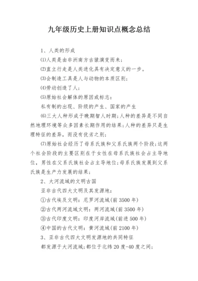 九年级历史上册知识点概念总结.docx