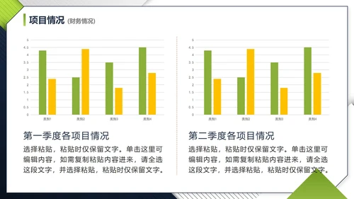 简约实景几何形状工程项目进度汇报PPT模板