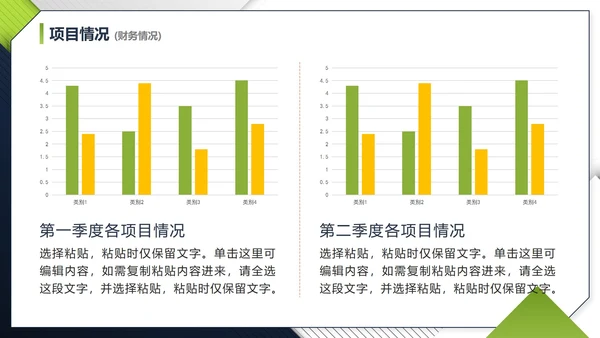 简约实景几何形状工程项目进度汇报PPT模板