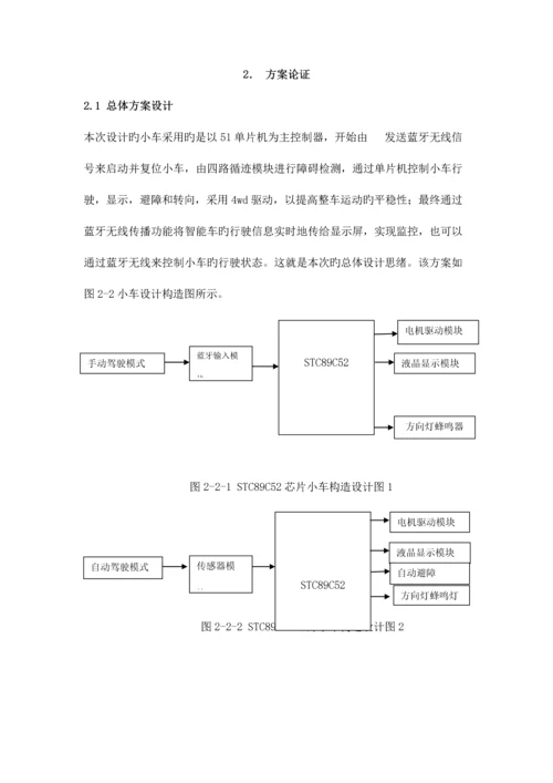 基于蓝牙遥控的智能小车设计.docx