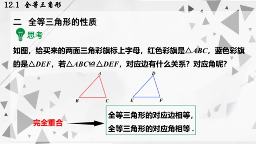 人教版数学八年级上册12.1  全等三角形课件（共24张PPT）