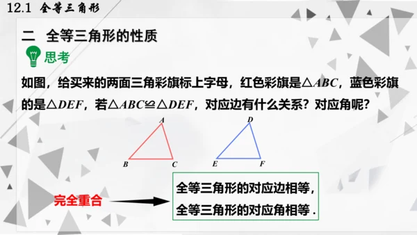 人教版数学八年级上册12.1  全等三角形课件（共24张PPT）