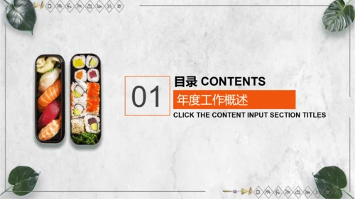 日本料理寿司工作计划通用PPT
