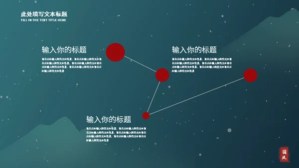 墨绿色典雅国风工作总结汇报通用PPT模板