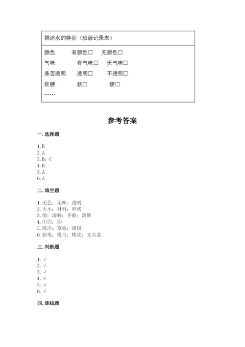 教科版小学科学一年级下册期末测试卷（名师推荐）.docx