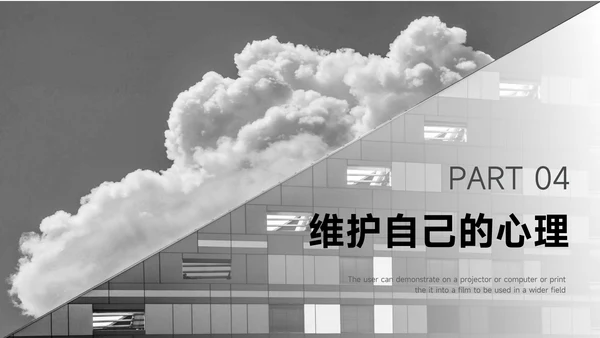 黑色简约图文高级工作总结PPT模板