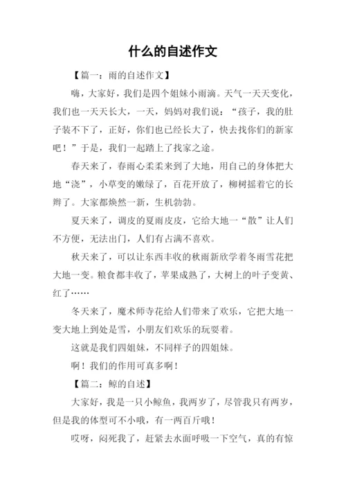 什么的自述作文-1.docx