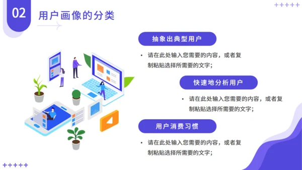 互联网电商用户画像解决方案通用PPT模板