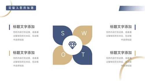 蓝金欧美风运动健身培训PPT模板