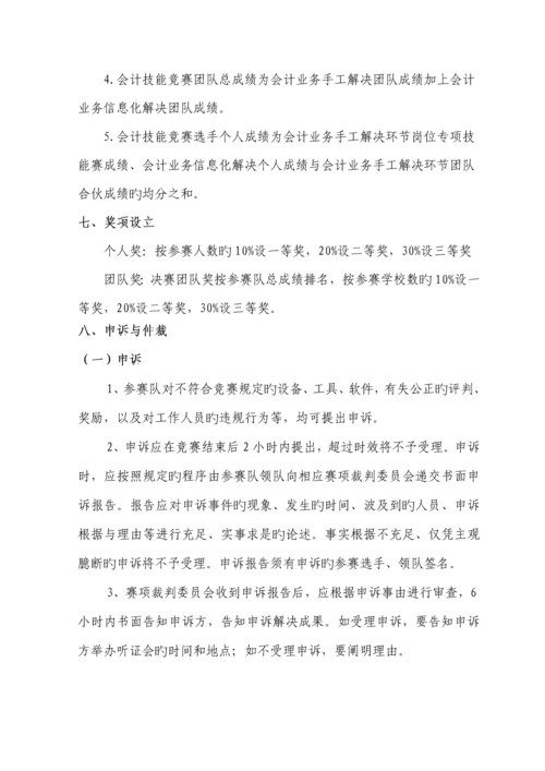 会计技能竞赛专题方案.docx