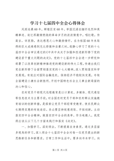 学习十七届四中全会心得体会 (10).docx