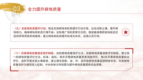 关于加强耕地保护提升耕地质量完善占补平衡的意见全文学习PPT课件