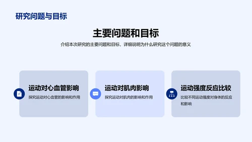 蓝色商务现代运动生理研究报告PPT模板