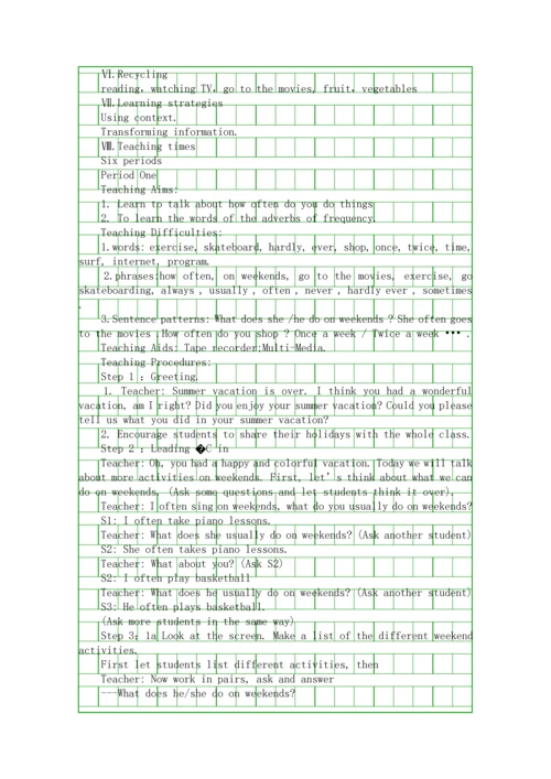 八年级上册-Unit-1-How-often-do-you-教材分析.docx