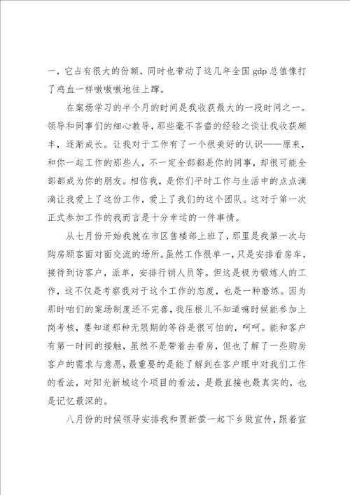 房地产置业顾问工作总结4篇