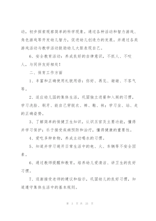 幼儿园小班工作计划集合6篇.docx