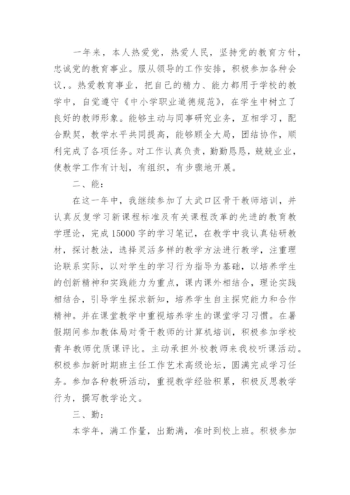 教师转正定级个人总结.docx