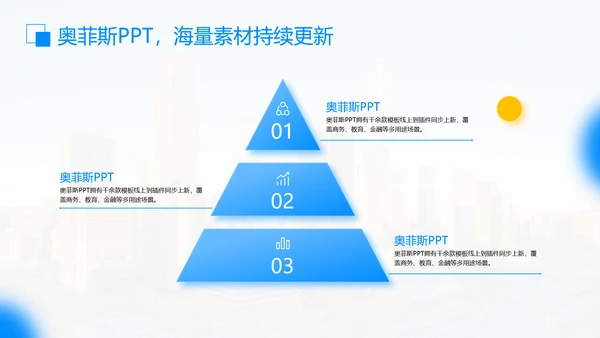 简约风蓝色咨询汇报PPT模板