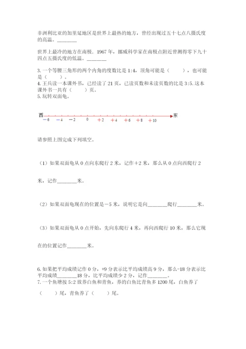 浙教版数学小升初模拟试卷及答案（典优）.docx