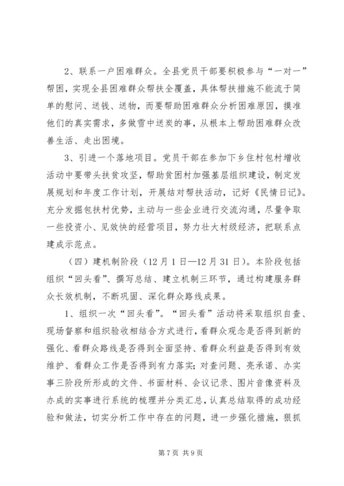 群众路线整顿四风活动实施方案.docx