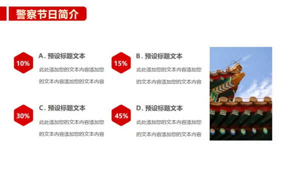 公安民警110人民警察节通用PPT模板