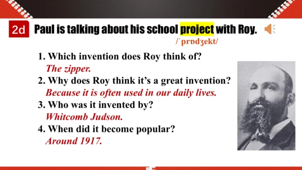 Unit 6 When was it invented Section A 2d-Grammar 被
