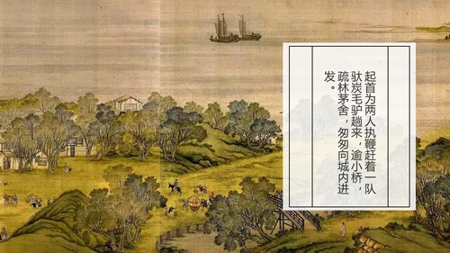 复古中国风清明上河图PPT课件