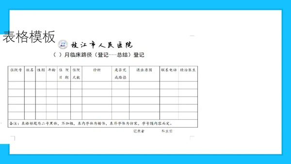 科室质量与安全管理PPT模板